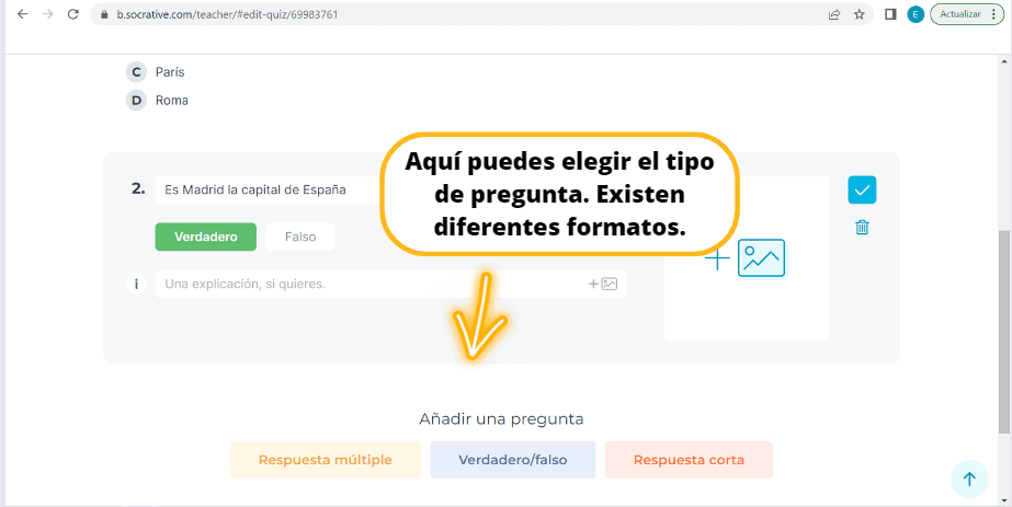 Cuestionarios Socrative B1