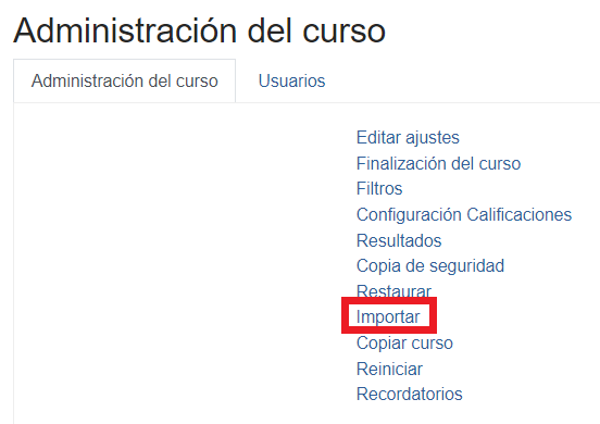 Importar