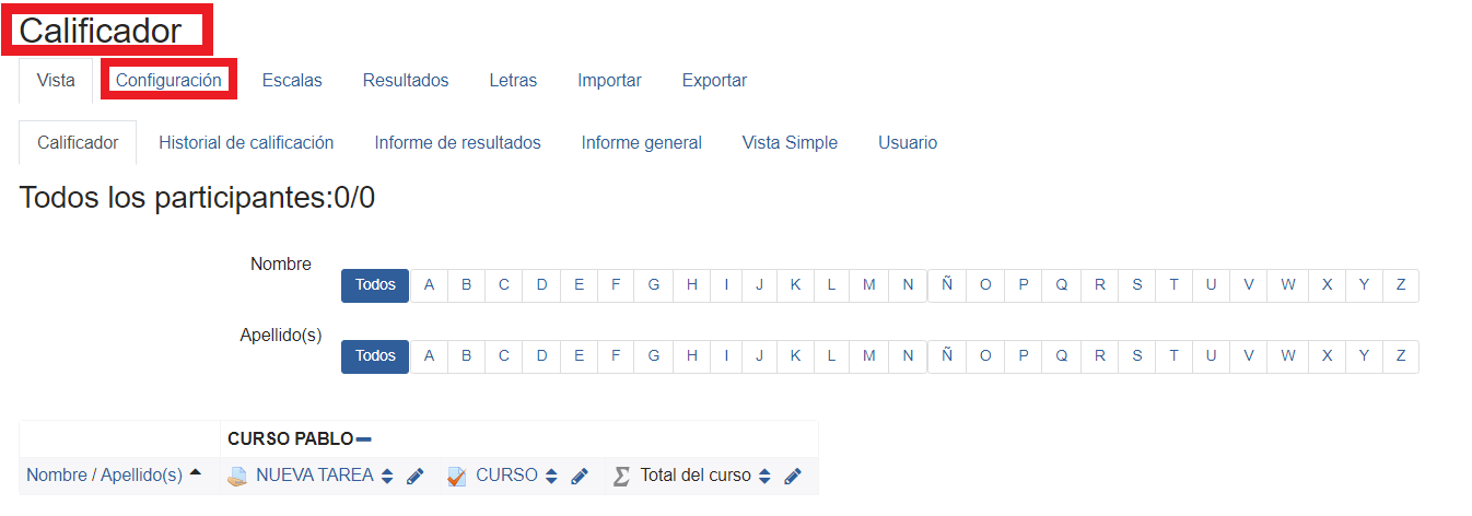 Métodos calificación
