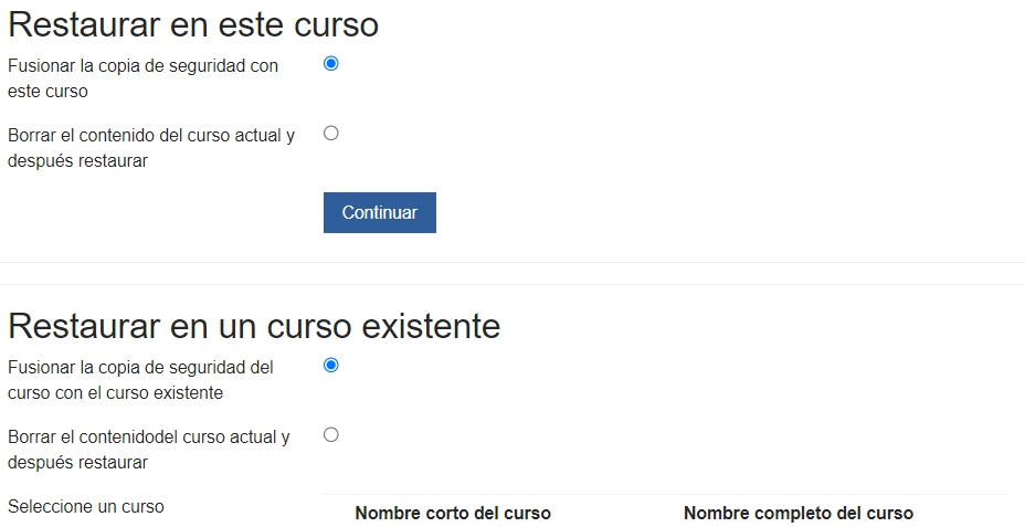 Restaurar