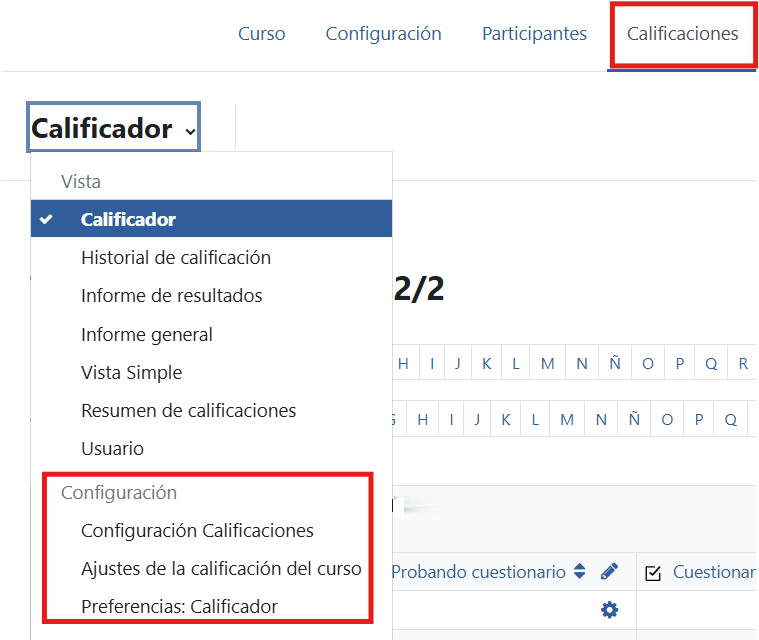 Métodos calificación