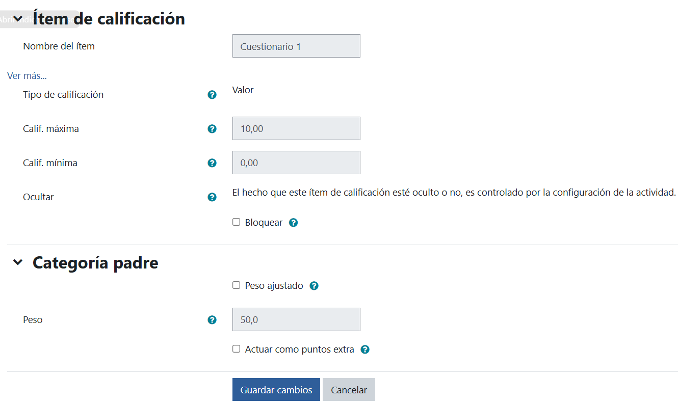 Métodos calificación