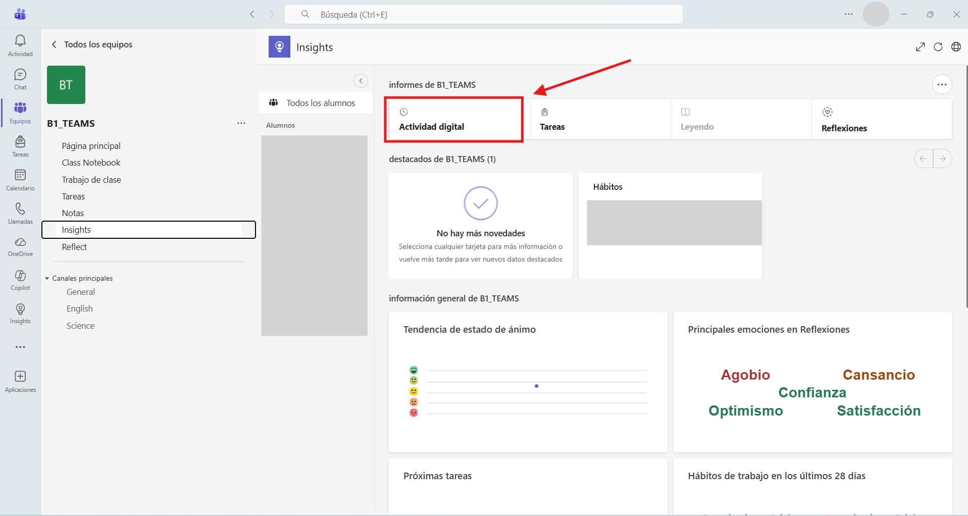 Captura de pantalla que muestra como acceder a 