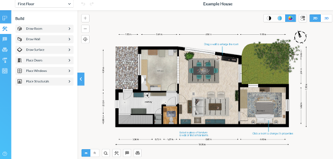 Floorplanner. Captura de pantalla
