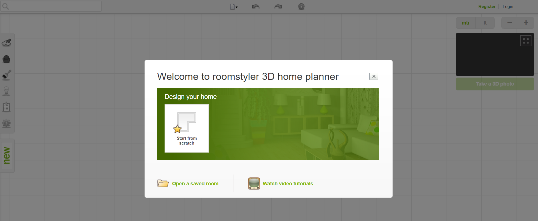 Roomstyler 3D. Home Planner. Captura