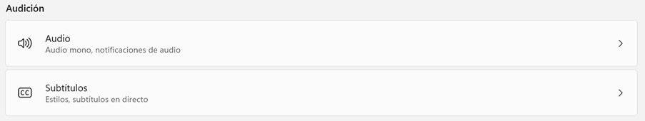 Audio y subtítulos