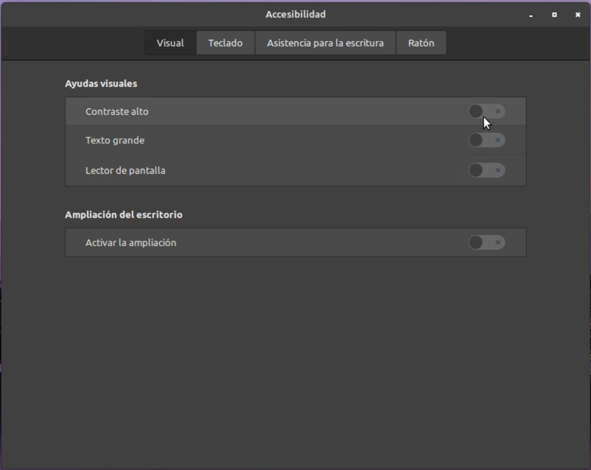 Accesibilidad Linux