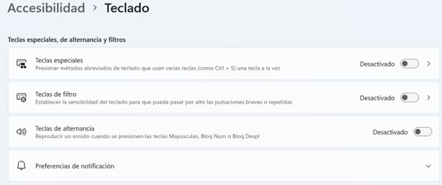 2.3. Teclas. Windows A2.1
