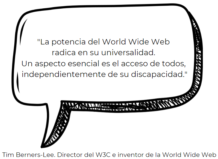 Cita de Tim Bernes-Lee, creador de la World Wide Web