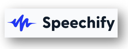 Captura del logo de Speechify