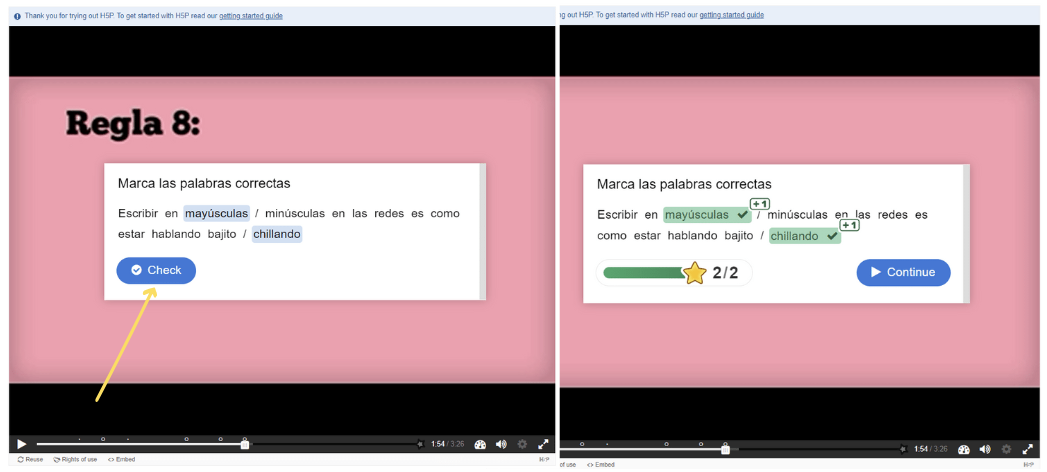 Diapositiva marca las palabras correctas final