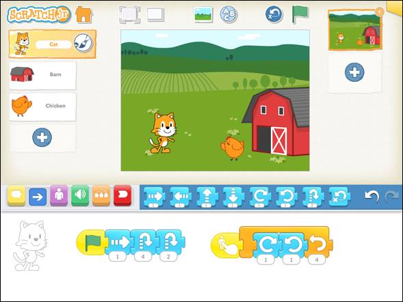 Scratch Jr Interface