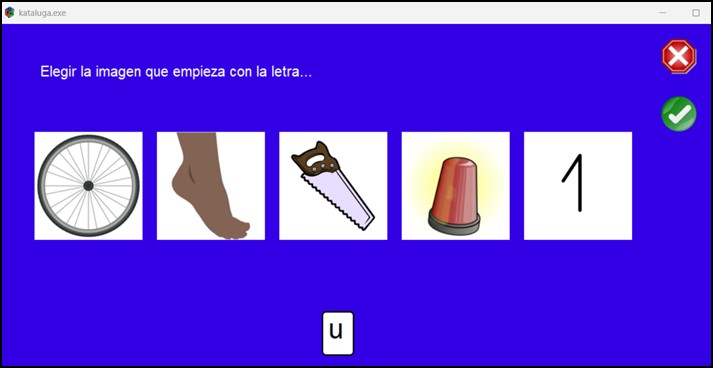 Captura de la interfaz del programa Kataluga Captura de la interfaz del programa Kataluga