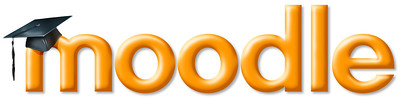Moodle escrito en amarillo dorado