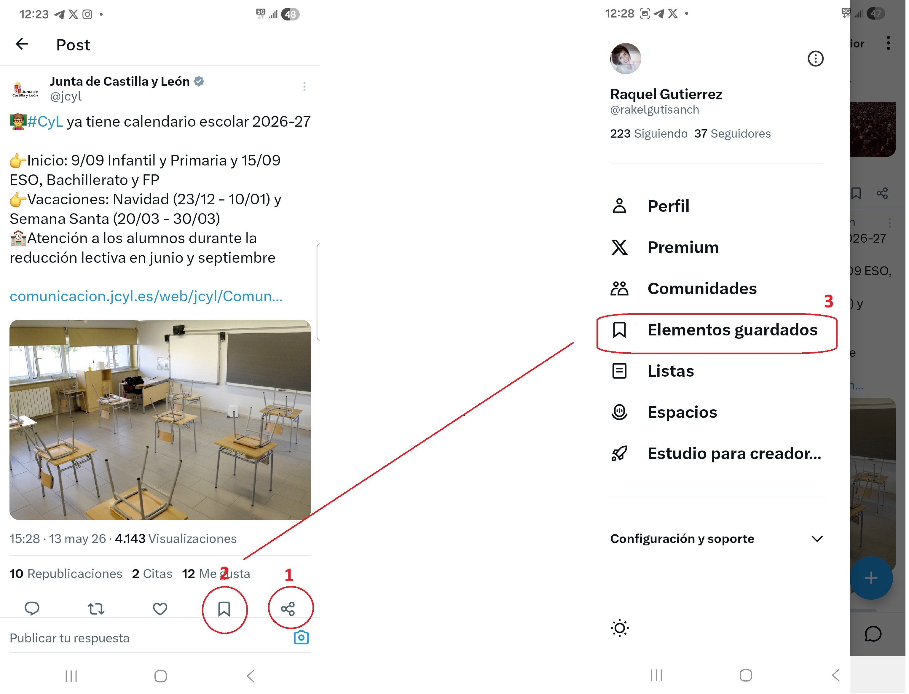 Cómo guardar un post