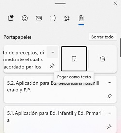 Captura Portapapeles de Windows Captura del portapapeles de Windows con varias copias
