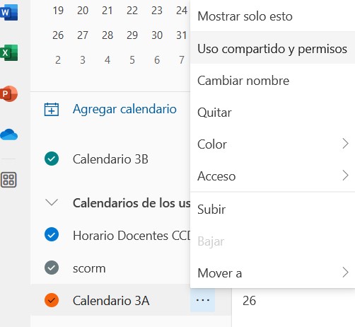 Uso compartido y permisos