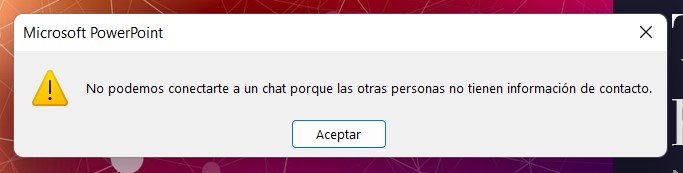 Posibles problemas chat PPT