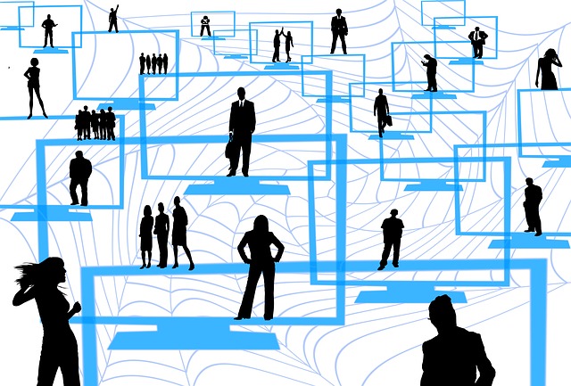 En la imagen se ve una red de relaciones interpersonales.