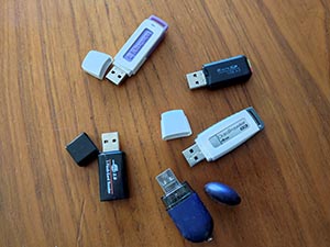 Imagen de diferentes memorias USB
