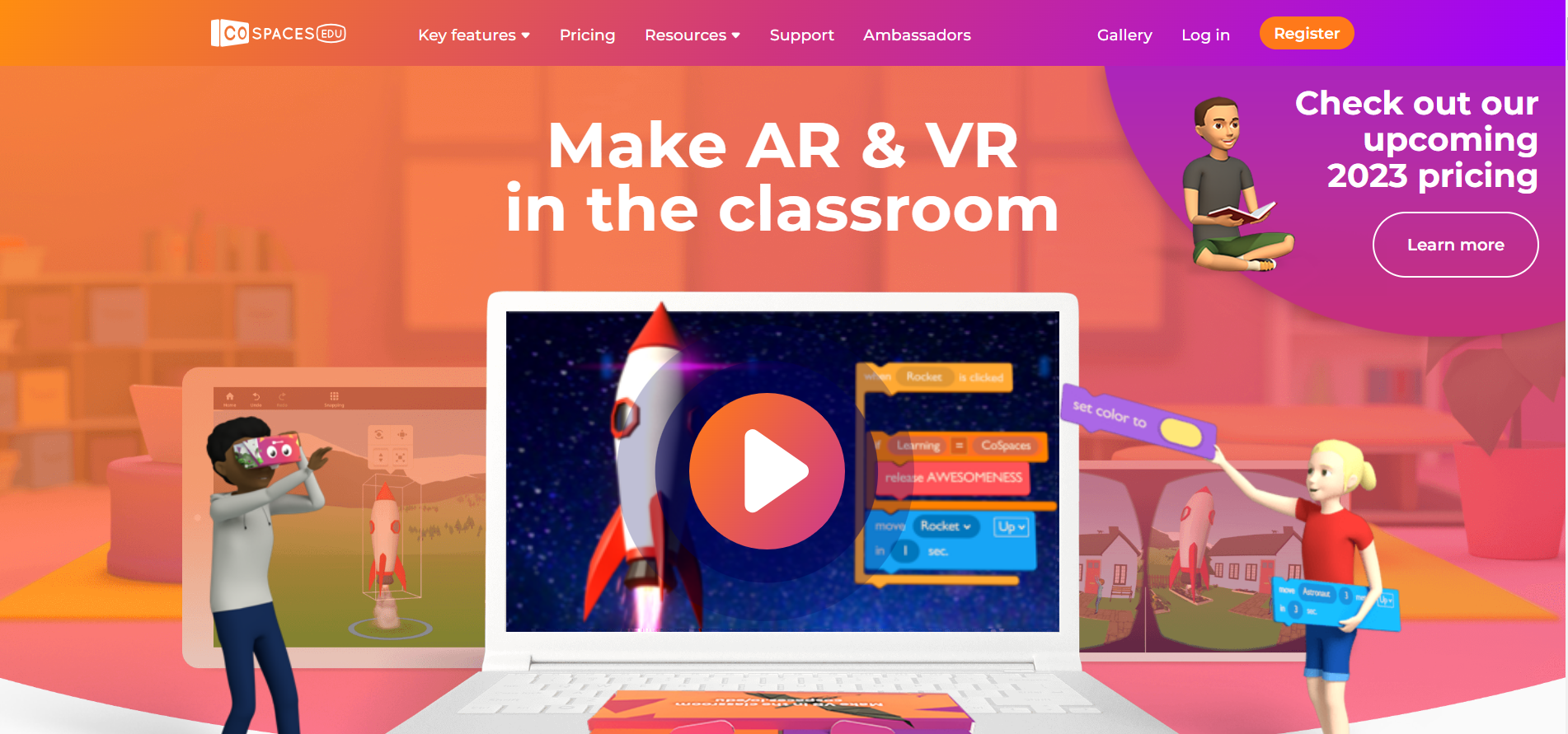 Captura de pantalla de CoSpaces