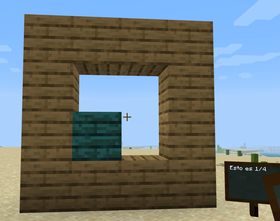 Detalle un cuarto con bloques