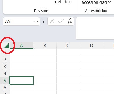 Captura de pantalla de Excel