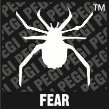 Icono de una araña. Debajo se lee Fear