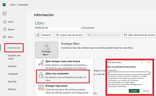 Captura de pantalla de Excel