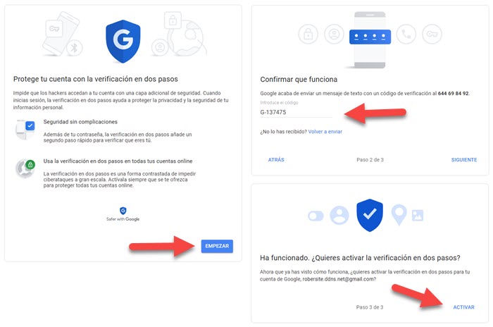 Configuración y activación