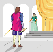 Los Reyes reciben a Colón en Alhambra