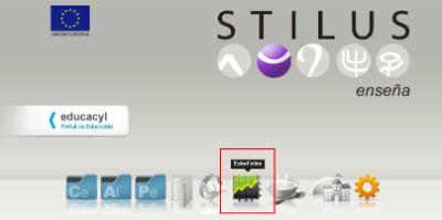 Imagen que muestra el acceso a la aplicación de Estadística desde STILUS enseña