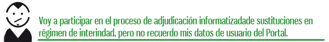 Interinos. No recuerdo mis datos