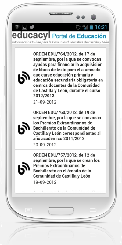 Android. Listado de noticias