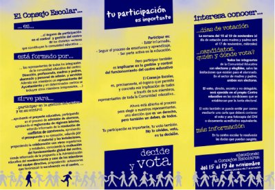 Tríptico Consejos Escolares 2004/2005 - 2