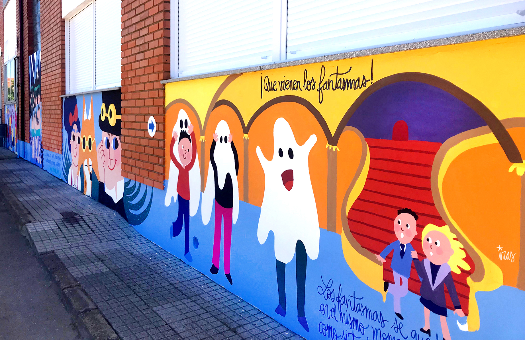 Mural del CEIP ÓRBIGO