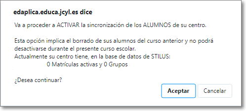 confirma activacion aula virtual 20-21