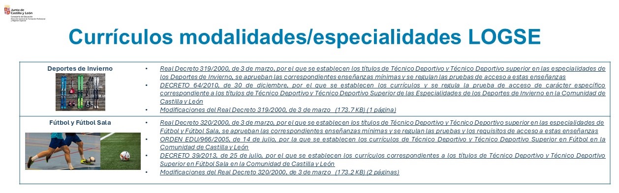 CURRÍCULOS LOGSE